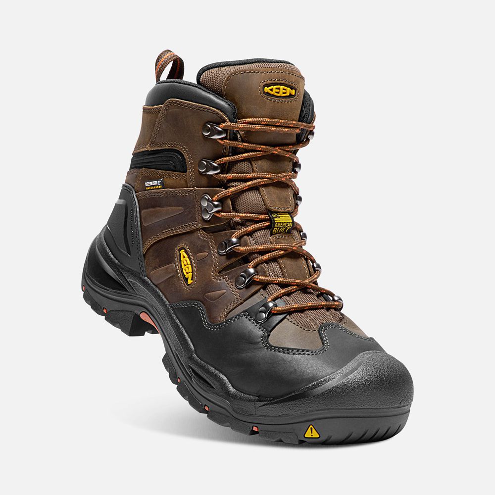 Keen Trekking Bot Erkek Kahverengi/Siyah - Coburg 6\" Waterproof (Steel Toe) - Türkiye RDHF27514